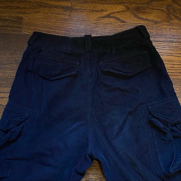 WCROW Utility Corduroy cargo Pants In Navy - Picture 4 of 5